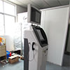 AD16 dual screen payment kiosk with handset voip