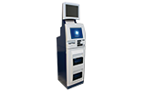 AD21 Dual screen touchscreen photo kiosk with media card reader, CD&DVD ROM, credit card reader and ID card reader