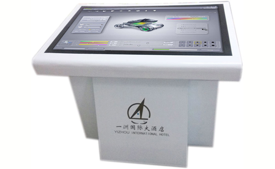 D35 floor mounted touchscreen digital signage