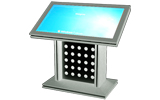 D6 standalone digital signage with landscape touchscreen