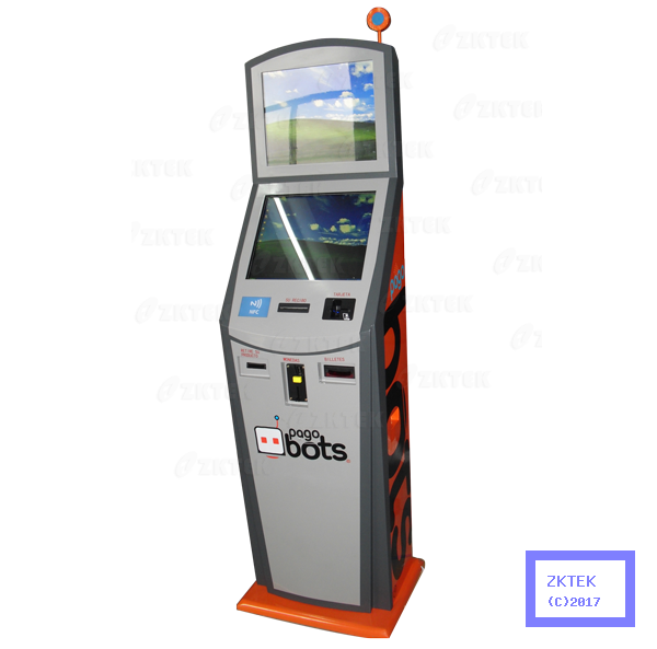HD29 dualscreen payment and ticketing touchscreen kiosk for cinema, hotel and restaurants