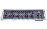 MKT2302T black 293mm x 87mm metal keyboard for touchscreen kiosk machine