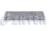 MKT2652 320.0mm x 105.0mm Compact Metal Keyboard with Trackball