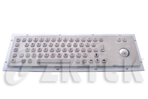 MKT2662S hexagon 392x110 mm metal keyboard for kiosk and industrial computer