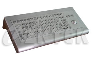 MWS2830 440mm x 200mm x 80mm panel mounted workstation metal keyboard with trackball
