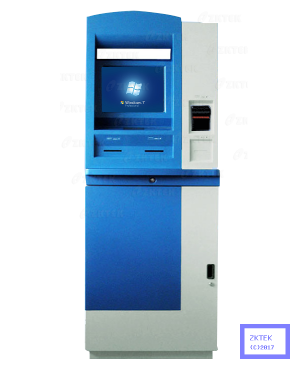 A7 cash payment and ticket touchscreen kiosk