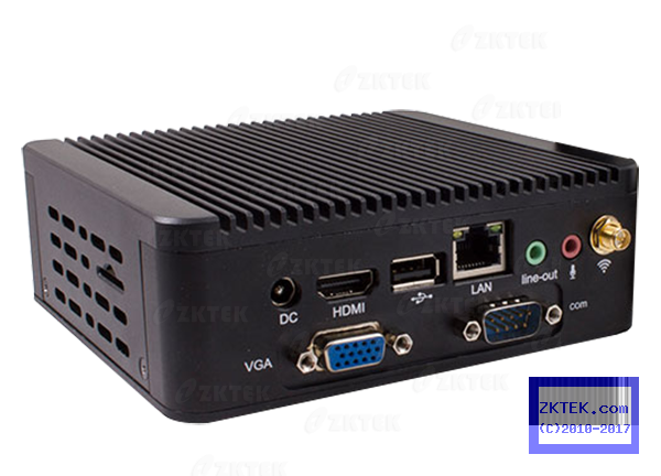 B524 Compact Small six USB and one GbE LAN Intel Bay Trail Quad Core J1900 Fanless Box IPC