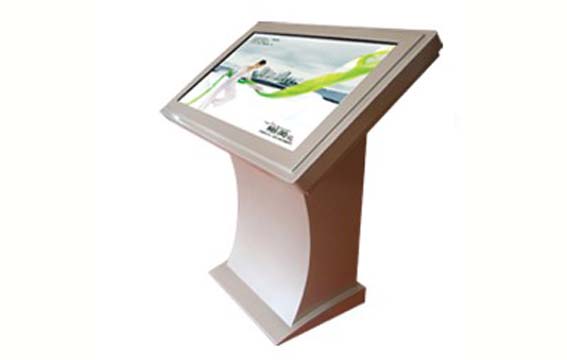 D34 floor mounted touchscreen digital signage