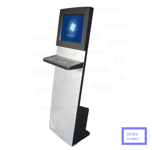 K1 internet kiosk with metal keyboard