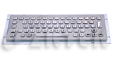 MKB2664 300.0mm x 110.0mm industrial stainless steel metal keyboard