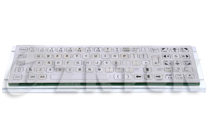 MKBN2653 320.0mm x 105.0mm industrial stainless steel metal keyboard with key pad