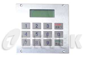 MKP2188 160 mm x 102.3 mm industrial stainless steel metal key pad