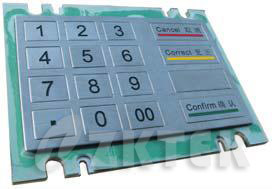 MKP2920SEA 3DES 160 mm x 102 mm industrial stainless steel metal keypad