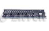 MKT2662T black oxide 392x110 mm metal keyboard for kiosk and industrial computer