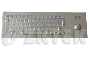 MKT2684 front-mount metal keyboard with trackball