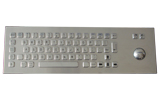 MKT2684 front-mount metal keyboard with trackball