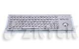 MKTF2665 392.0mm x 135.0mm metal keyboard with trackball, fucntion keys