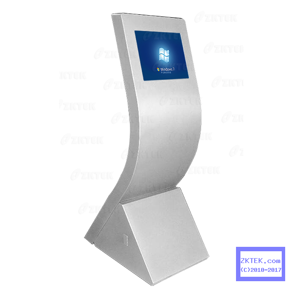 S1 stainless steel freestanding touchscreen kiosk