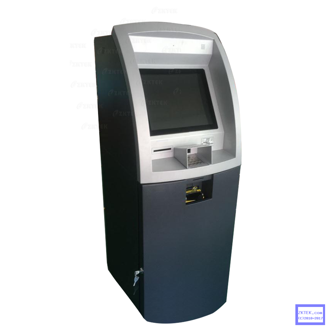 AW37 Standalone 17" touchscreen Bitcoin ATM with bundle cash acceptor and dispenser