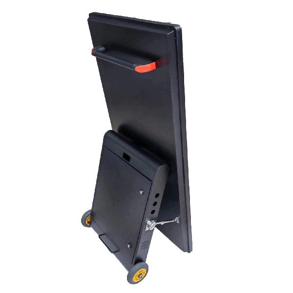 Battery-powered outdoor portable digital LED sign