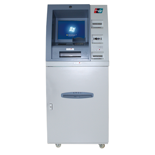A4 bank printing touchscreen kiosk with invoice printer and passbook printer