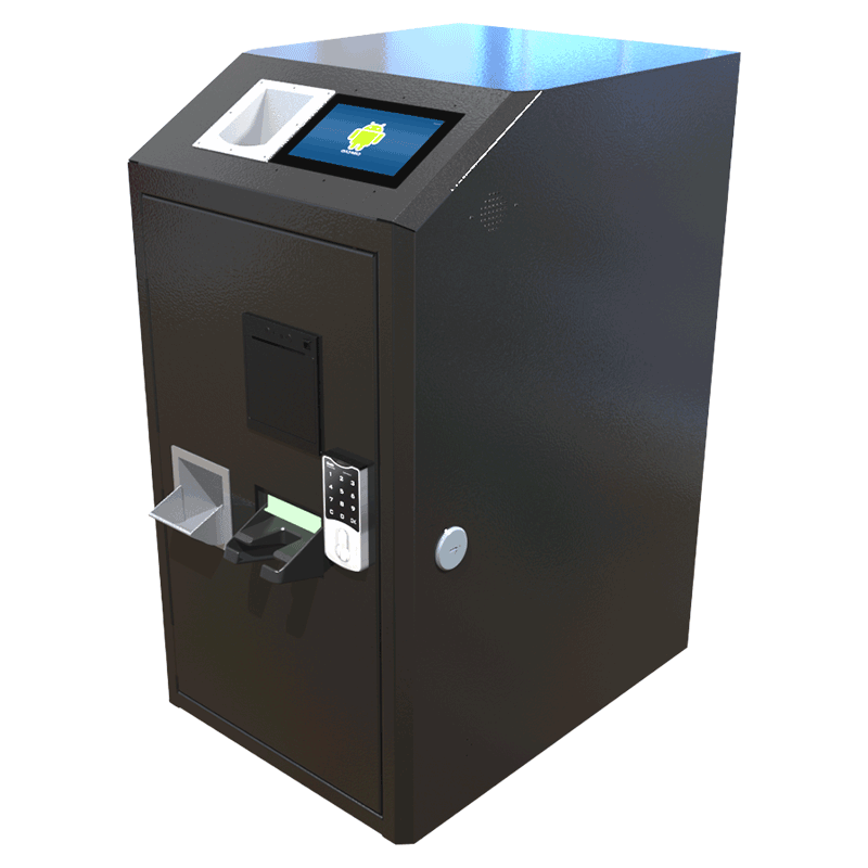 AW-CPS-PRO6 bunch-note-feeder cash recycler machine with bulk bill&coin recycler and thermal printer
